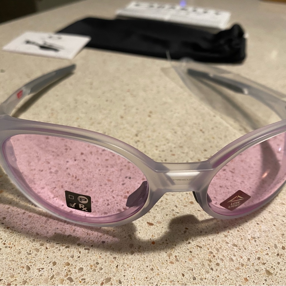 Oakley Eye Jacket Redux Sunglasses OO9438-0358 Matte Clear Prizm Low Light Lens